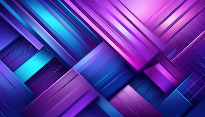 abstract geometric shapes in vibrant purple and blue hues create a visually striking composition showcasing smooth gradients and dynamic angles for modern design applications