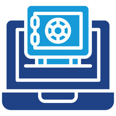 Secure Laptop Icon