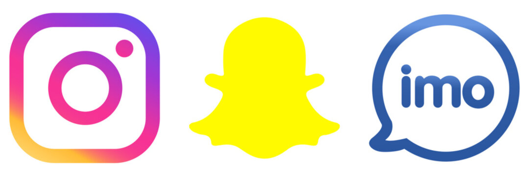 Instagram Snapchat imo Icons