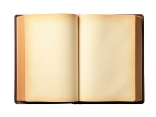 A person reading from an open book on a white surface