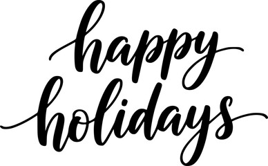 Fototapeta premium happy holydays text