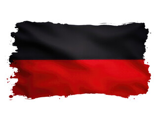 A symbol of warning or protest displayed prominently on a clean white surface