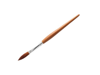 Fototapeta premium A close-up shot of a paint brush on a white background, great for art and craft projects