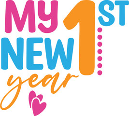 Happy New Year  Svg Design