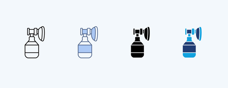 Ambu Bag Multiple Icon Illustration Vector