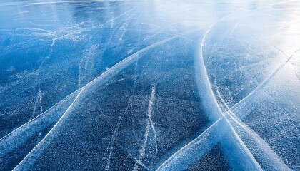 Texture Of The Surface Of The Ice Rink