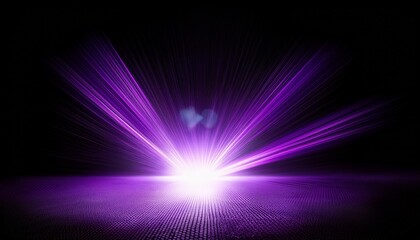Purple Light Beam Flare On Transparent Background