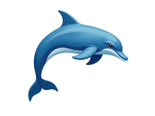 Obraz premium A dolphin breaking the surface of the water