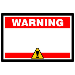 Warning, board and sign vector
