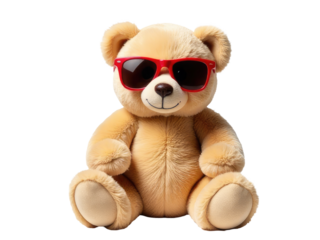  bear in shades, perfect for promotional materials or as a fun design element