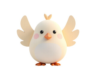 A close-up shot of a white bird's wings, partially covered by feathers