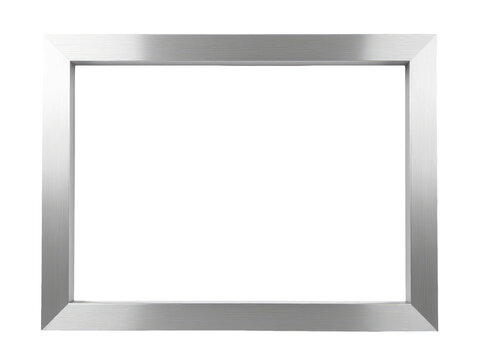 A decorative silver picture frame sits on a white background, ready for displaying photos or artwork