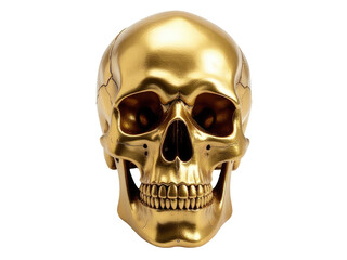 A gold skull with a big smile, great for Halloween or horror themed designs