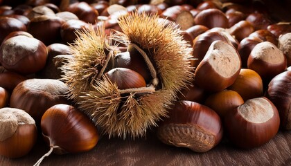 Schafherde Aus Kastanien Und Eicheln