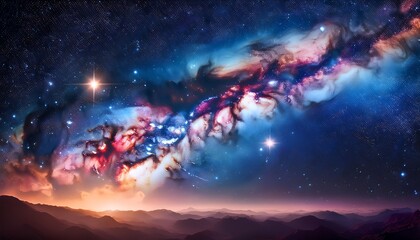 Fototapeta premium Nebula On A Background Of Outer Space