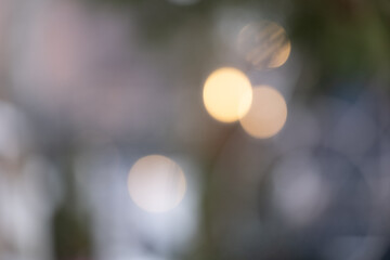 Soft abstract bokeh lights with blurred background