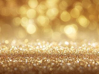 gold sparkle bokeh background for Christmas and Valentine.	