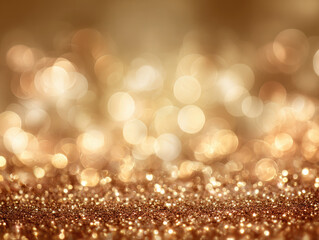 gold sparkle bokeh background for Christmas and Valentine.	