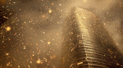 Rooftop celebration glimmers under New Year lights