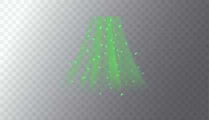 Green swirl elements