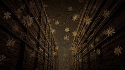 Sparkling snowy winter festivities