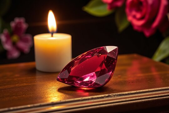 Ruby Under Candlelight
