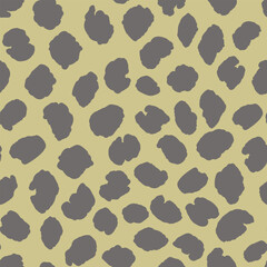 Naklejka premium Abstract modern leopard seamless pattern. Animals trendy background. Color decorative vector stock illustration for print, card, postcard, fabric, textile. Modern ornament of stylized skin.