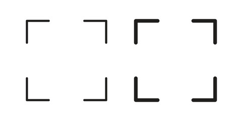 Fullscreen icons for apps and print media. Editable stroke and flat icons