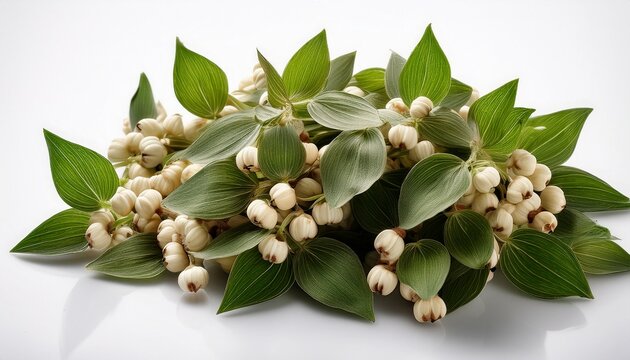 Job S Tears Plant On A White Background