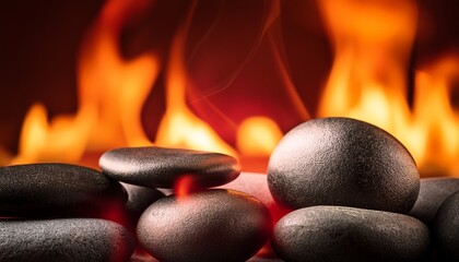 Hot Stones Background