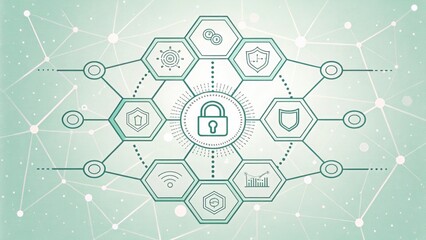 Cybersecurity network with a central locked hub design
