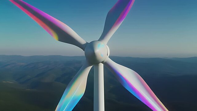 Holographic Wind Turbine Visualization for Renewable Energy Technology