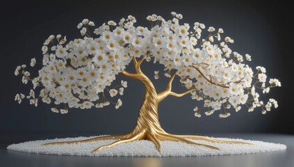 christmas tree in snow