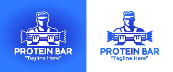 Protein Bar Logo Clean Health Snack Identity