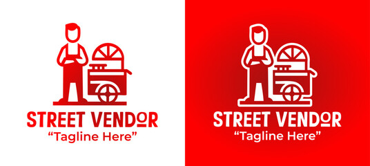 Street Vendor Logo Bold Street Food Branding