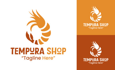 Tempura Shop Logo Premium Asian Food Branding