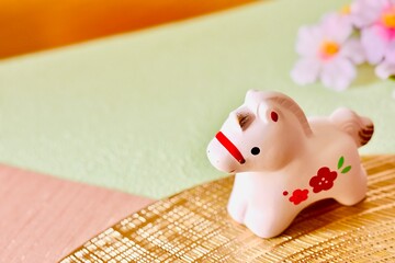 午年の年賀状素材