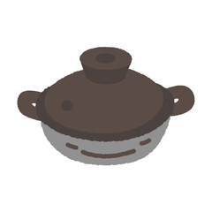 手書き風のアイコン　土鍋