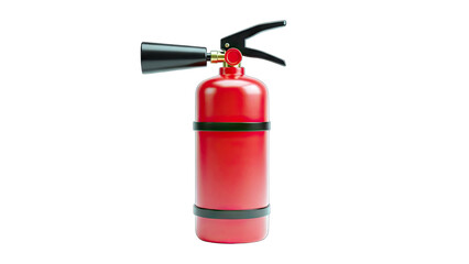 Red Fire Extinguisher Isolated on White Background
