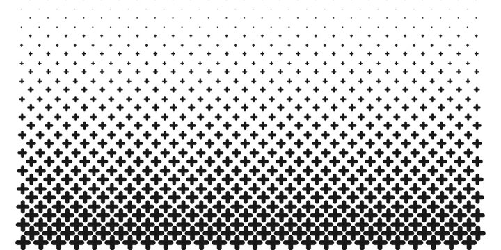 Abstract pixel halftone background with geometric cross pattern, suitable for posters, branding, web design, backgrounds, overlays, wallpapers and creative graphic projects.
