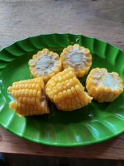 Sweet Yellow Corn, a Warm, Delicious Dish
