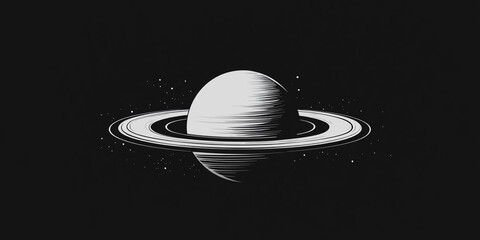 black hat on a black background