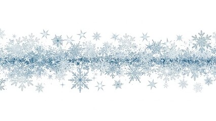 Obraz premium Snowflakes falling gently in winter wonderland scene