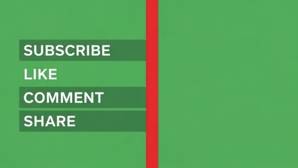 Essential call to action graphic for video content creators encouraging audience engagement. Social media interaction options