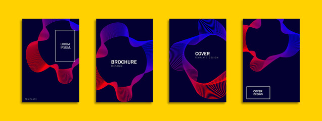 Modern minimalist vector cover design. Music poster template.