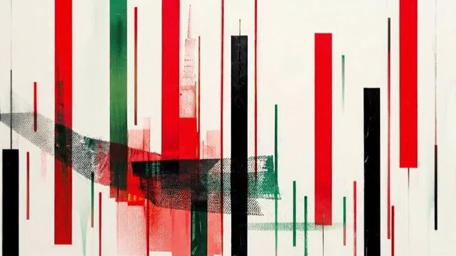 minimalist abstract representation of stock market 4K Videos