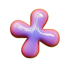 Fototapeta premium Alphabet Letter, Number And Symbol 3D Render Word Radiant Cobalt Digital Powerup Artifact