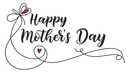 Heartfelt Happy Mother's Day greeting with elegant design