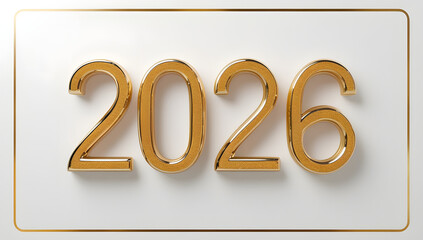 Premium white and Gold 2026 Concept