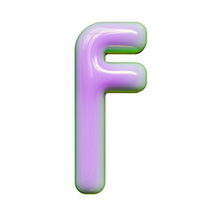 Alphabet, Number And Symbol 3D Render Word Lavender Lustrous Digital Powerup